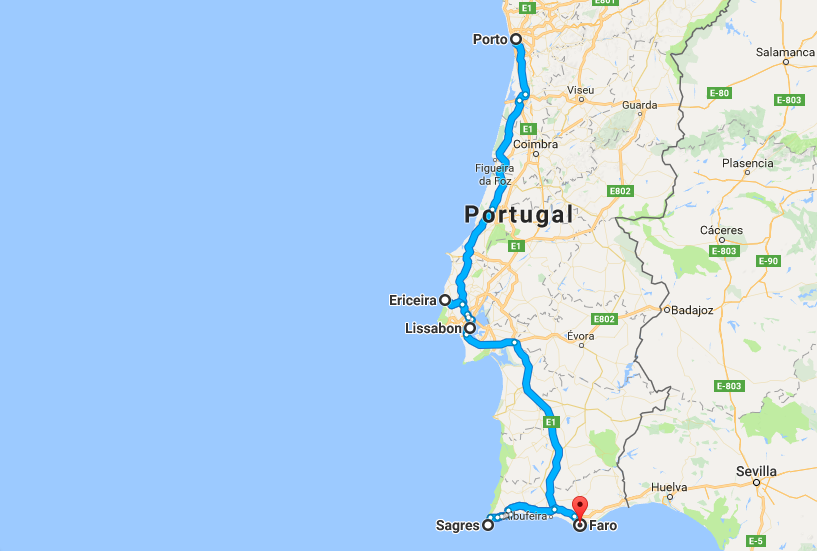 Portugal Road Trip Itinerary