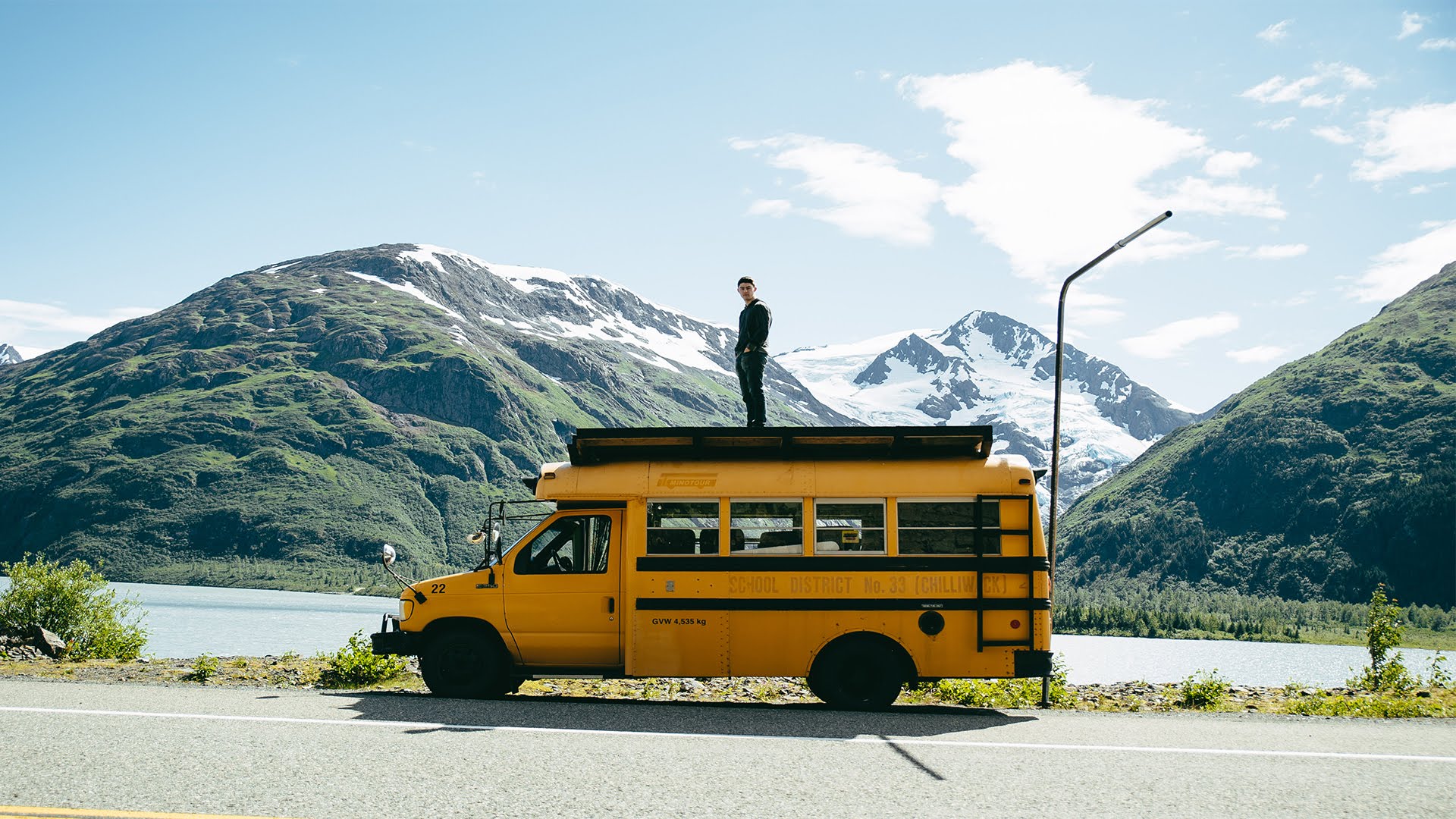 Check out this amazing road trip film with an old schoolbus through Alaska!