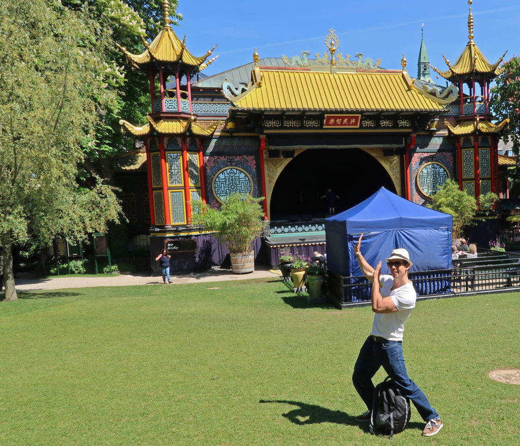 visiting tivoli gardens in Copenhagen