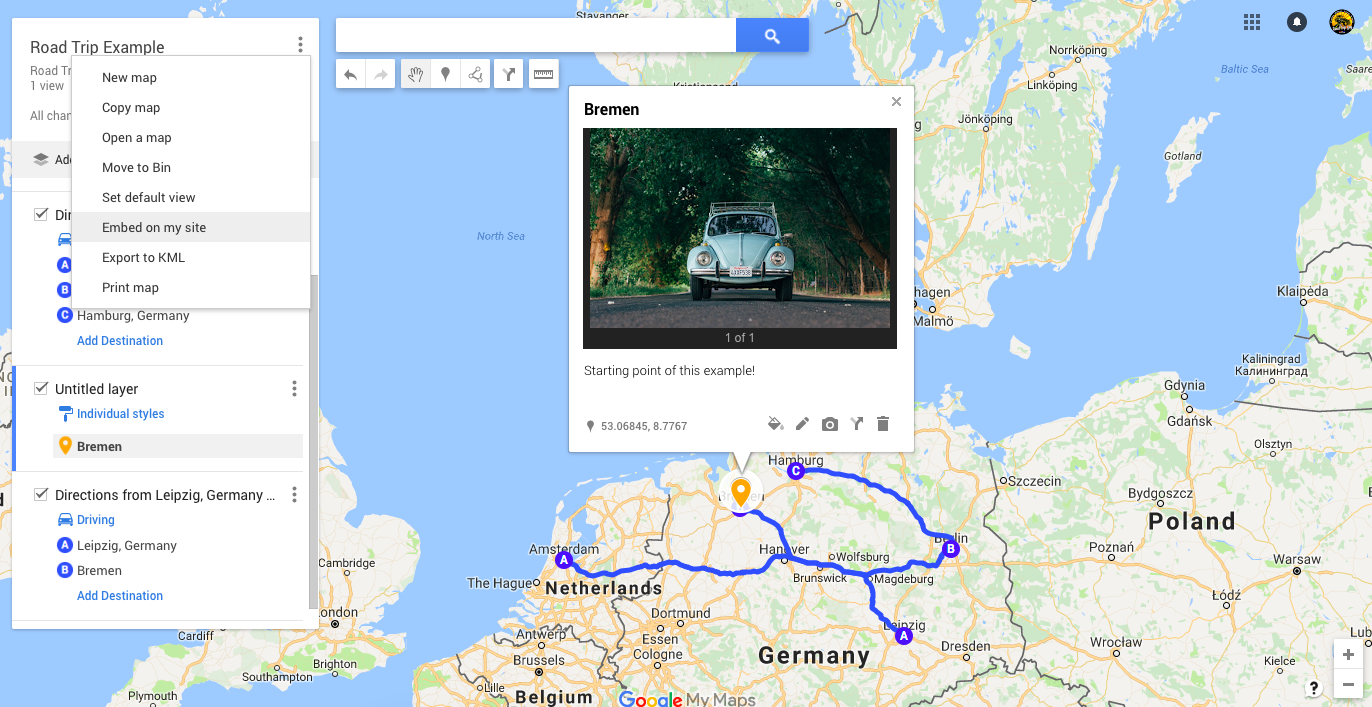 How to use Google My Maps to plan your next road trip